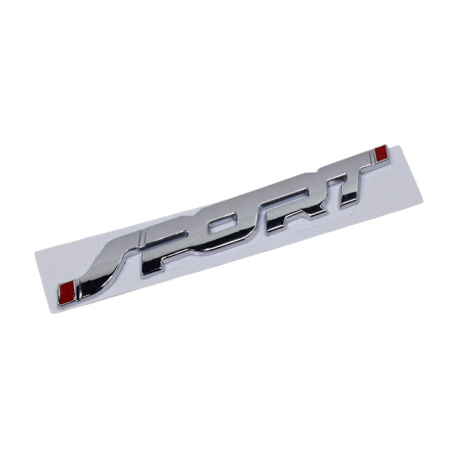 3D Raised “Sport” Sticker Badge (Chrome) 13x2cm
