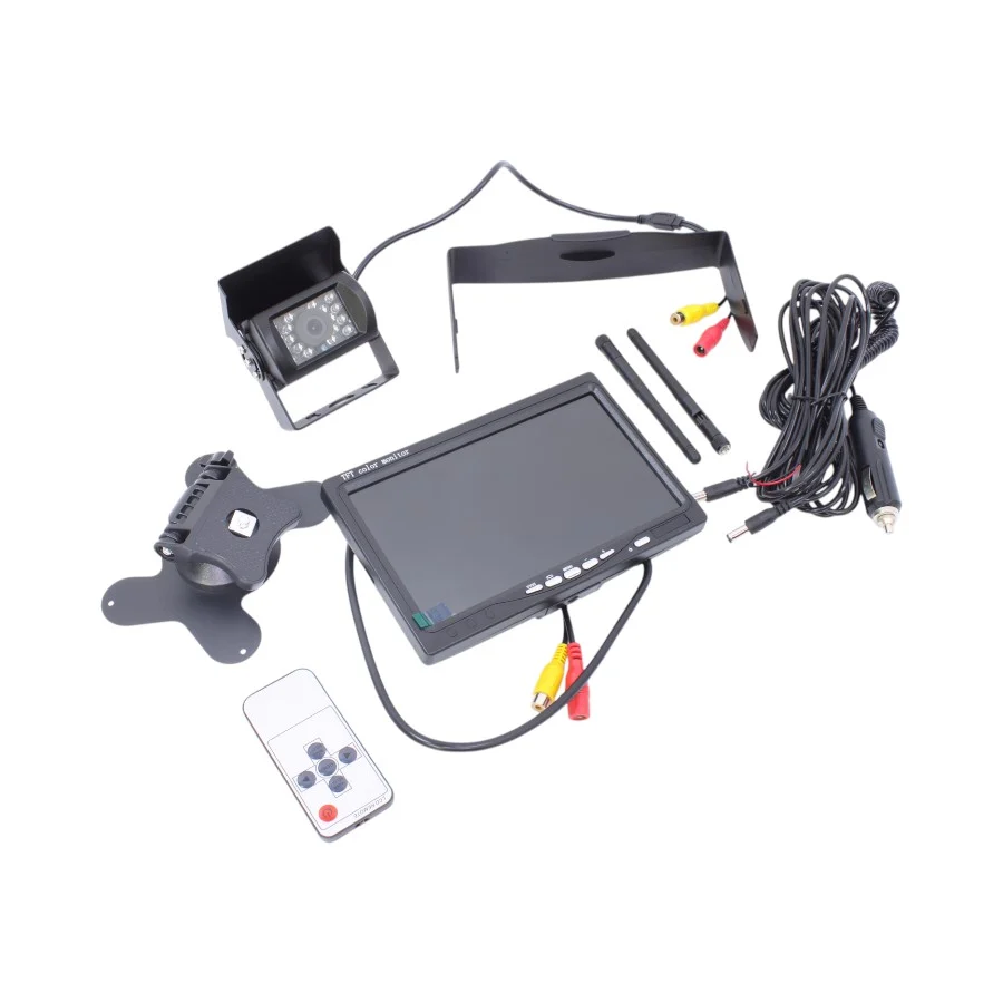 7-Inch Wireless Waterproof Car Backup Camera System with HD TFT LCD Monitor