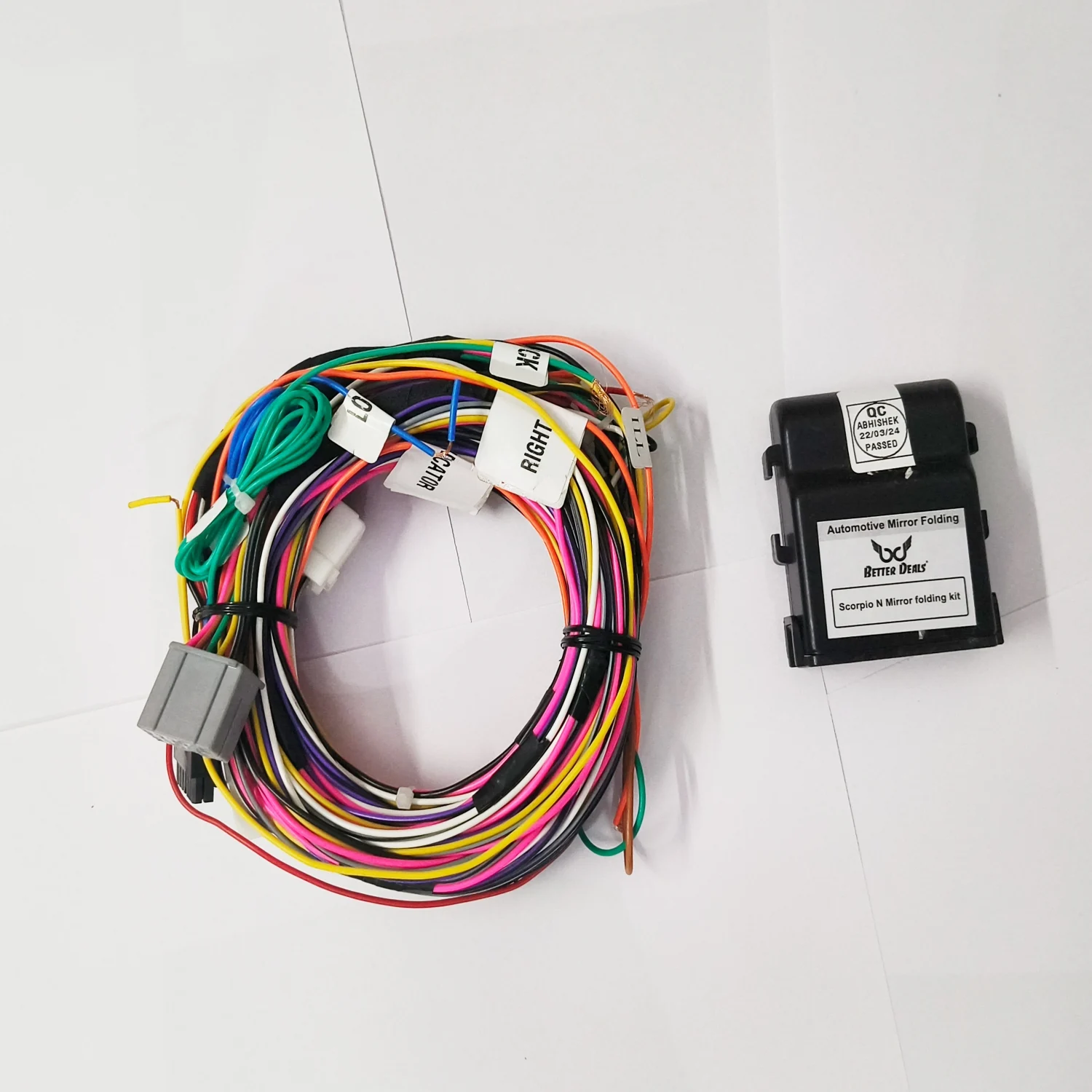 Auto Mirror Fold Relay Kit For Mahindra Scorpio N 2022 Onwards