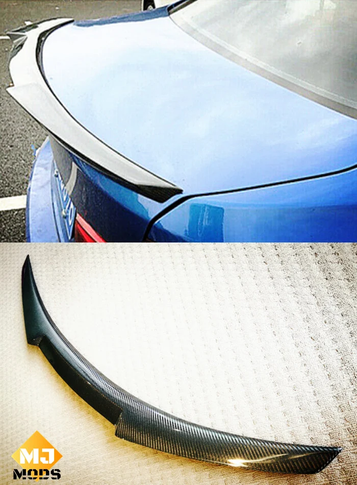 CARBON FIBRE BOOT LIP SPOILER FOR BMW【3 Series E90 335i 330i 328i】【E90/M3】【M4 Style】