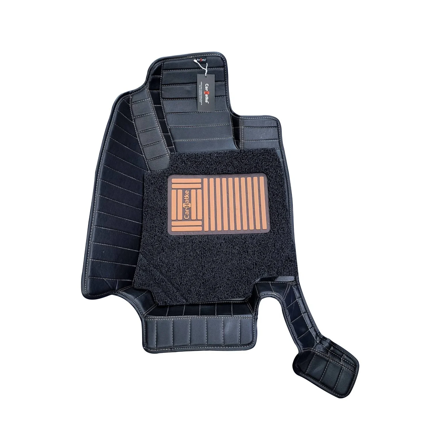 Carhatke 9D Luxury Car Foot Mats For Mahindra Scorpio N 6 Seater 2022 Onwards - Black