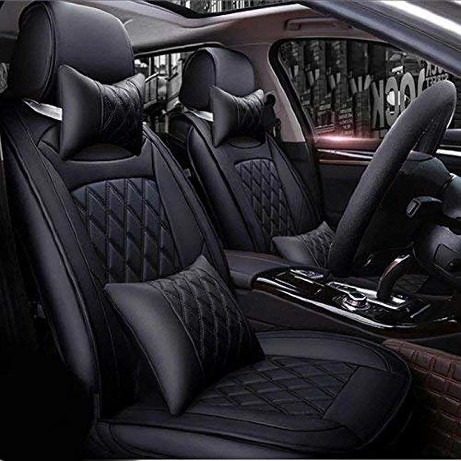 Carhatke PU Leatherette Seat Covers for Maruti Suzuki Victoris 2025 Onwards - Black