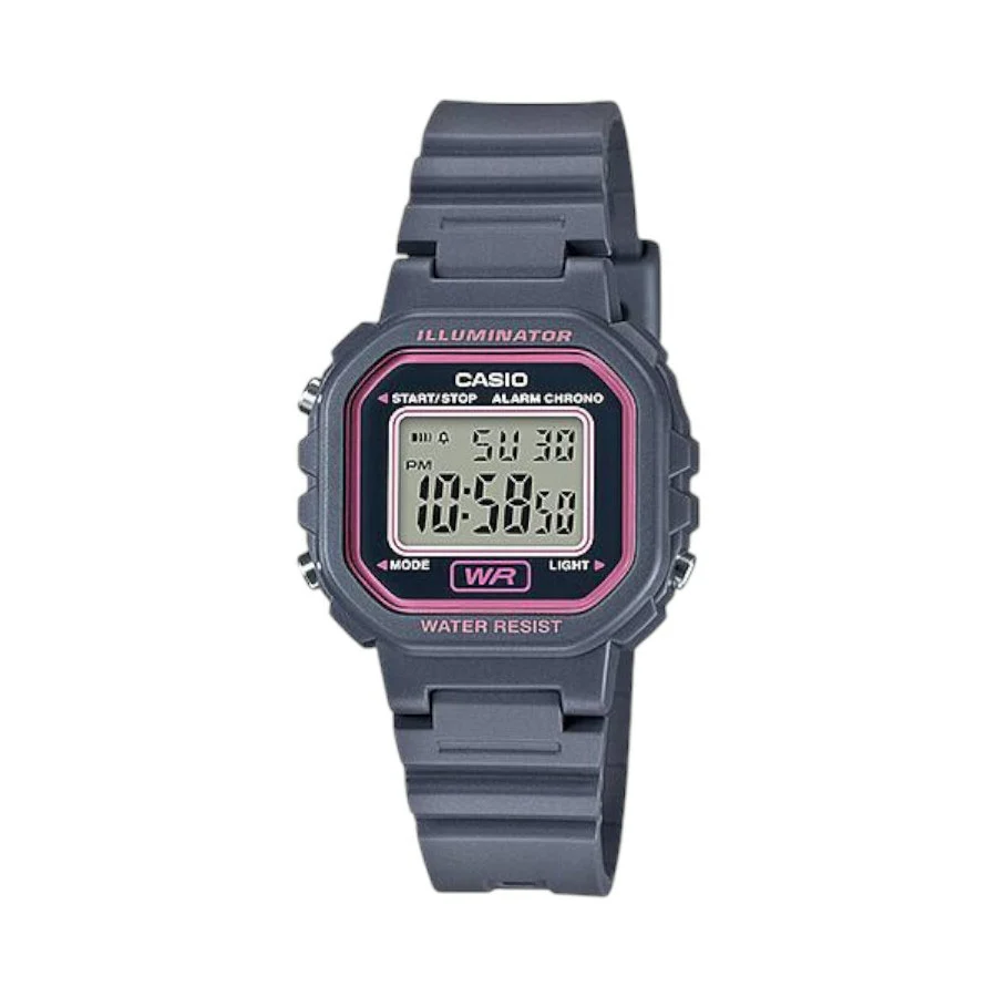 Casio LA-20WH-8ADF Square Digital Wristwatch (Grey)