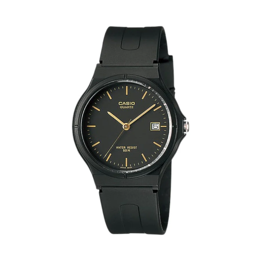 Casio Mens MW59-1EV Analogue Watch – Black with Round Dial