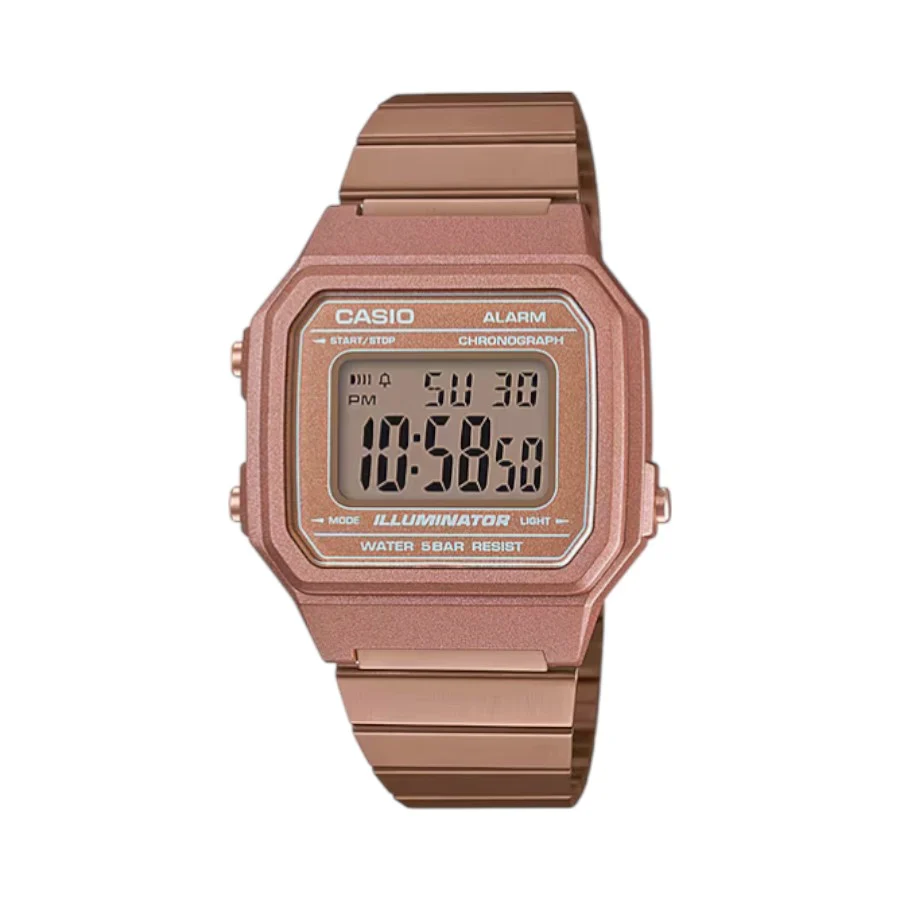 Casio Retro Rose Gold Digital Watch (B650WC-5ADF)