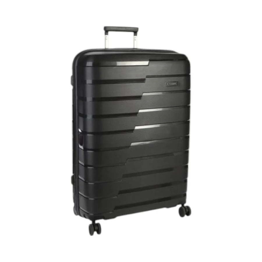 Cellini Microlite 75cm Check-in Spinner + Free Ergo Neck Pillow – Black