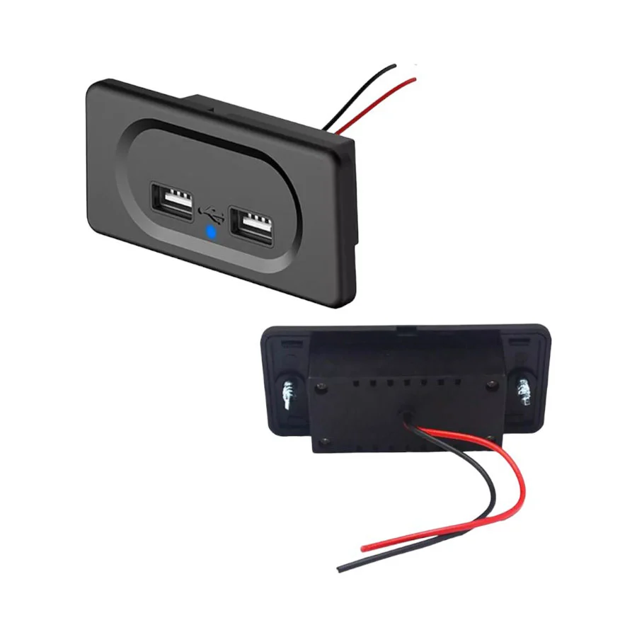 Dual Quick Charge 3.0 and PD Type-C (USB C) Outlet Panel