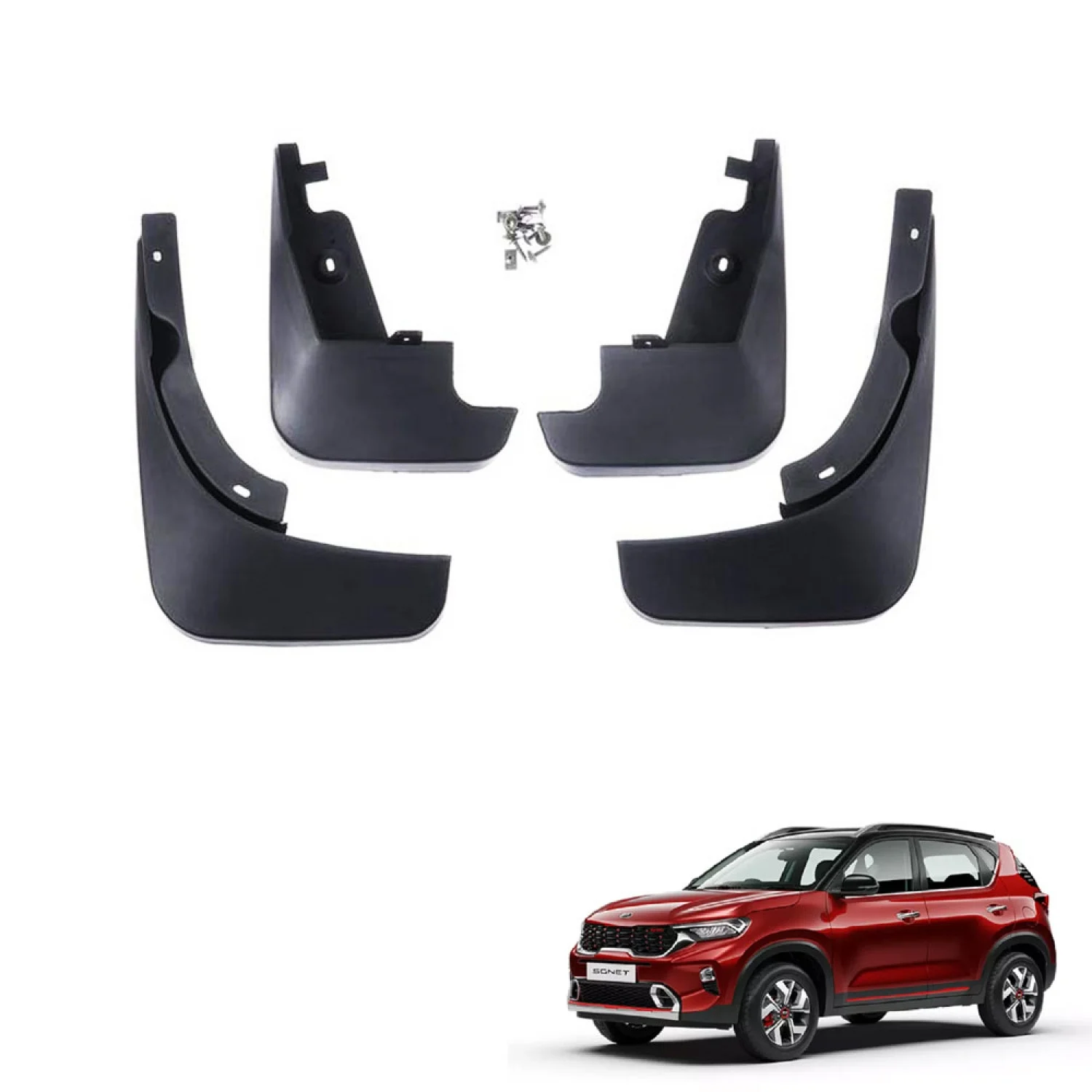 Kia Sonet Techo Best Quality O.E Type Mudflap (Set Of 4Pcs.)
