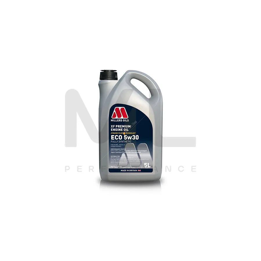 Millers Oils 6221GG XF Premium ECO 5W-30 Fully Synthetic Engine Oil 5l