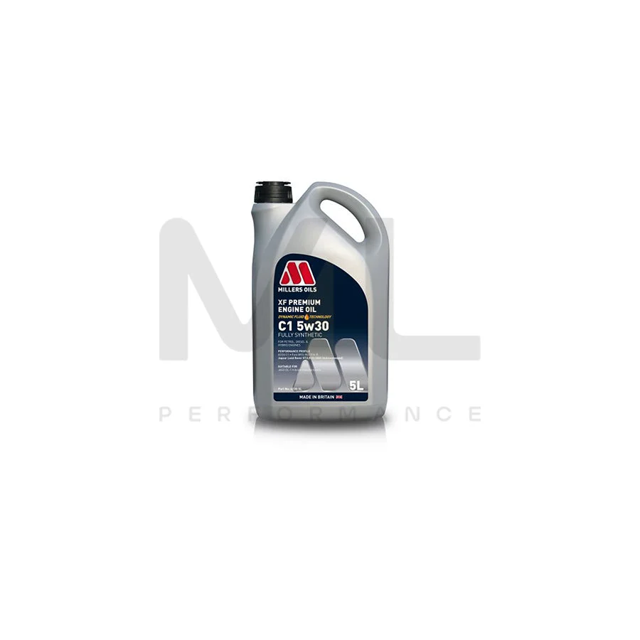 Millers Oils 6228GG XF Premium C1 5W-30 Fully Synthetic Engine Oil 5l