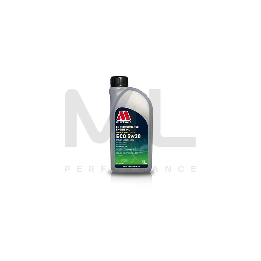 Millers Oils 7706JEP EE Performance ECO 5w-30 Fully Synthetic Engine Oil 1l