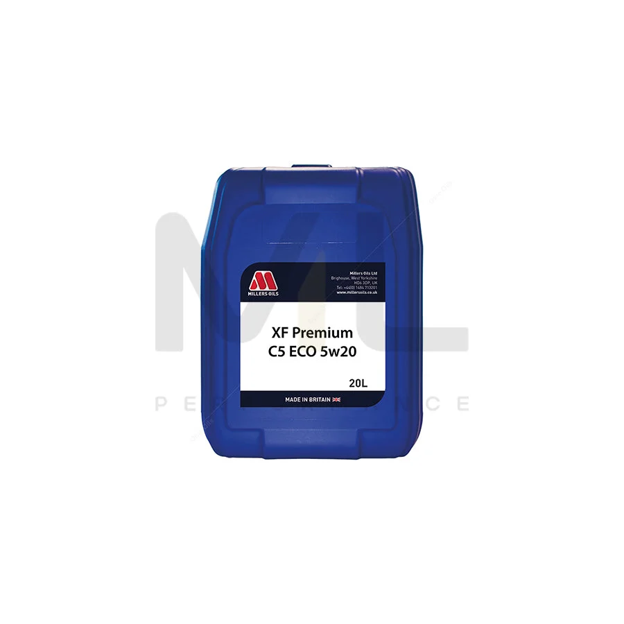 Millers Oils 7779FJ XF Premium C5 ECO 5W-20 Ford EcoBoost Fully Synthetic Engine Oil 20l