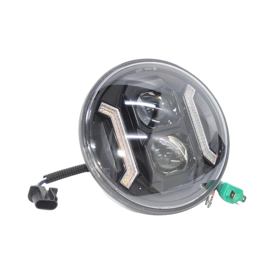 Univerasal 7″ Twin-LED 45w 4000lumen Hi-Low Beam Lamps (pair)