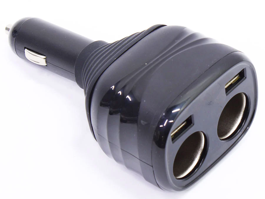 Vehicle 12v 120w Lighter Socker with Twin USB Charger