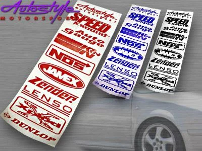 Vinyl “Grocery List” Fender Sticker Set