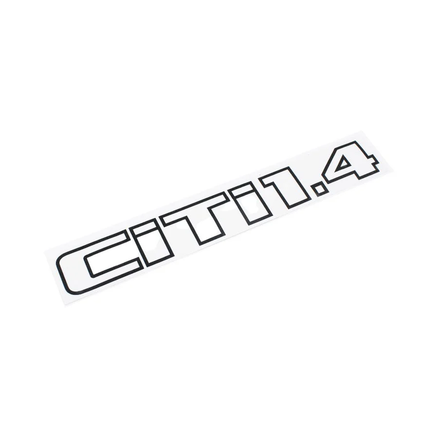 VW Citi 1.4 Black Vinyl Sticker – 26x4cm